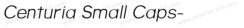 Centuria Small Caps字体转换